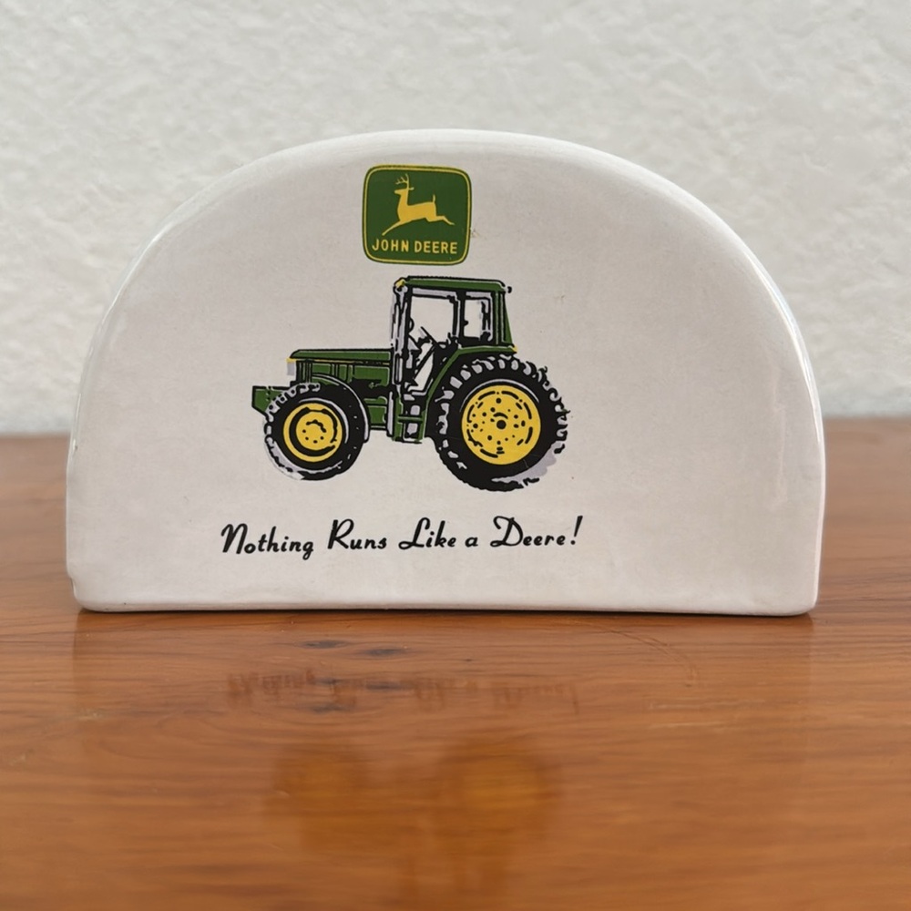 John Deere Ceramic Napkin/Letter Holder Gibson - Picture 4 of 4